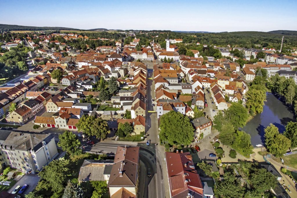 Von Dresdener Straße in Richtung Bautzen