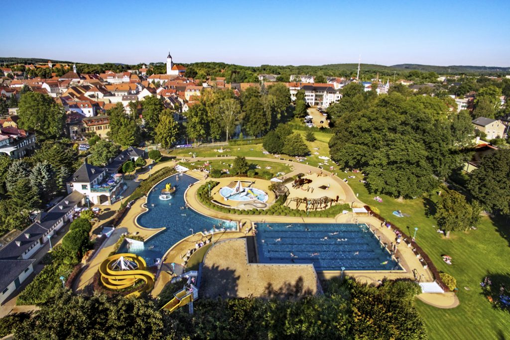 Freibad Bischofswerda aus Richtung Beethovenstraße