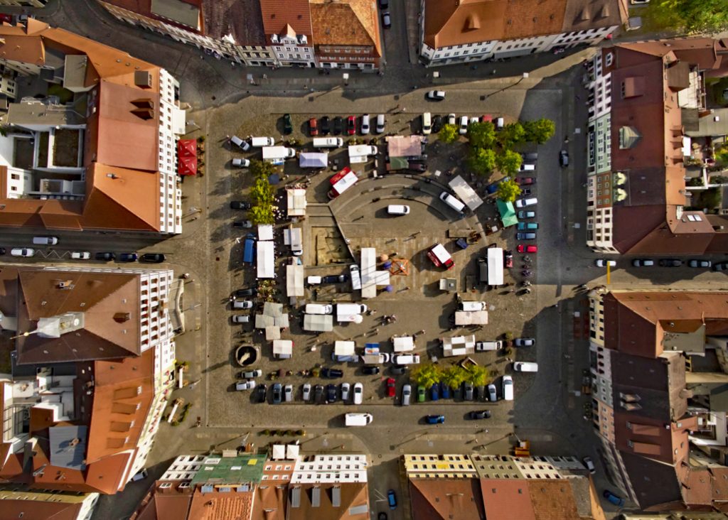 Markttag auf dem Altmarkt Bischofswerda