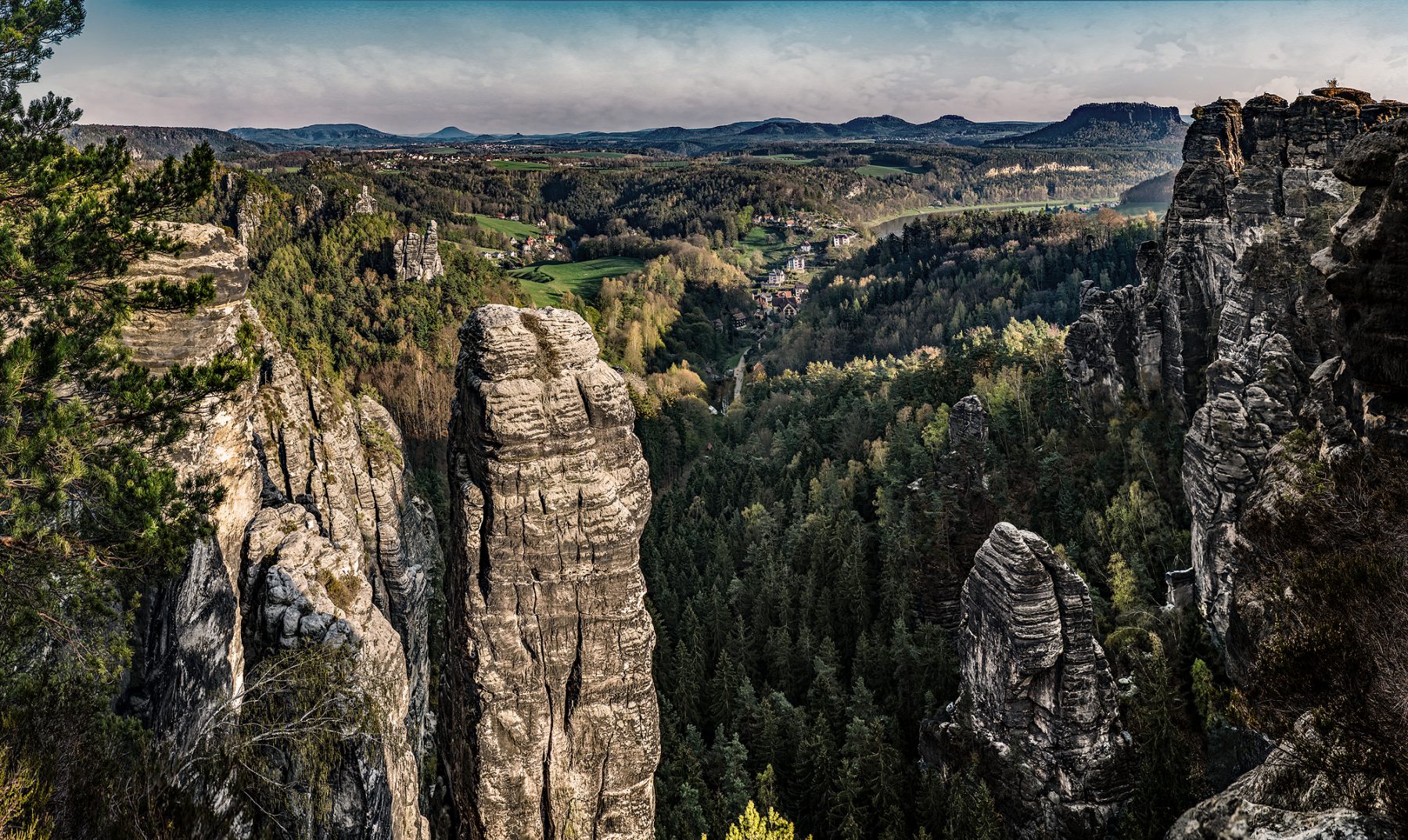 Kurort Rathen an der Elbe.