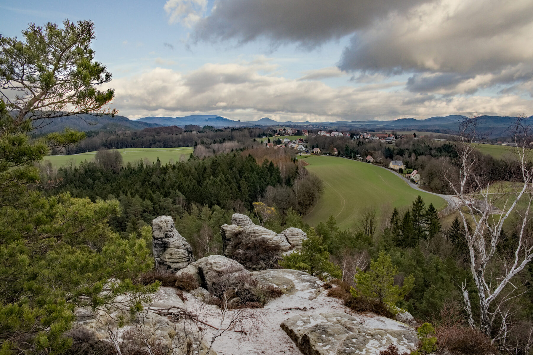 Blick auf Waltersdorf